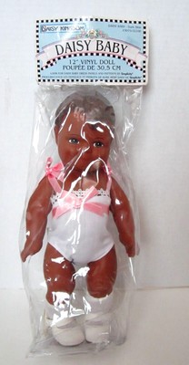 1997 Daisy Kingdom 12'' Vinyl Dark Skin Baby Doll #3079-32106