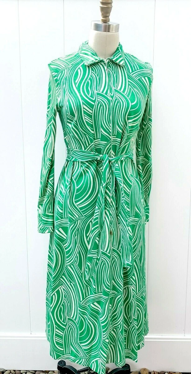Diane von top furstenberg green dress