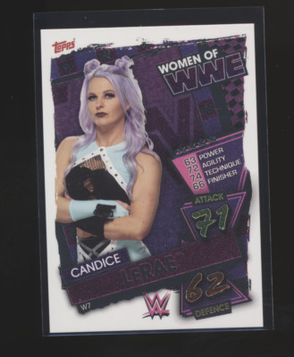 2021 Topps WWE Slam Attax Foil Women of WWE Candice LeRae #W7