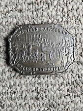Vintage American Express Co Wells Butterfield  Co Belt Buckle