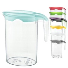 Plastic 1.75 Litre Multi Purpose Picnic Water Jug Juice Milkjug Pitcher with Lid