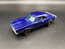 Hot Wheels 69 Dodge Charger Blue FTE Faster Than Ever Great Loose Condition!