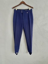 NILS Ski Pants Womens Size 12 High Waist Stirrup Style Blue Outdoors Active