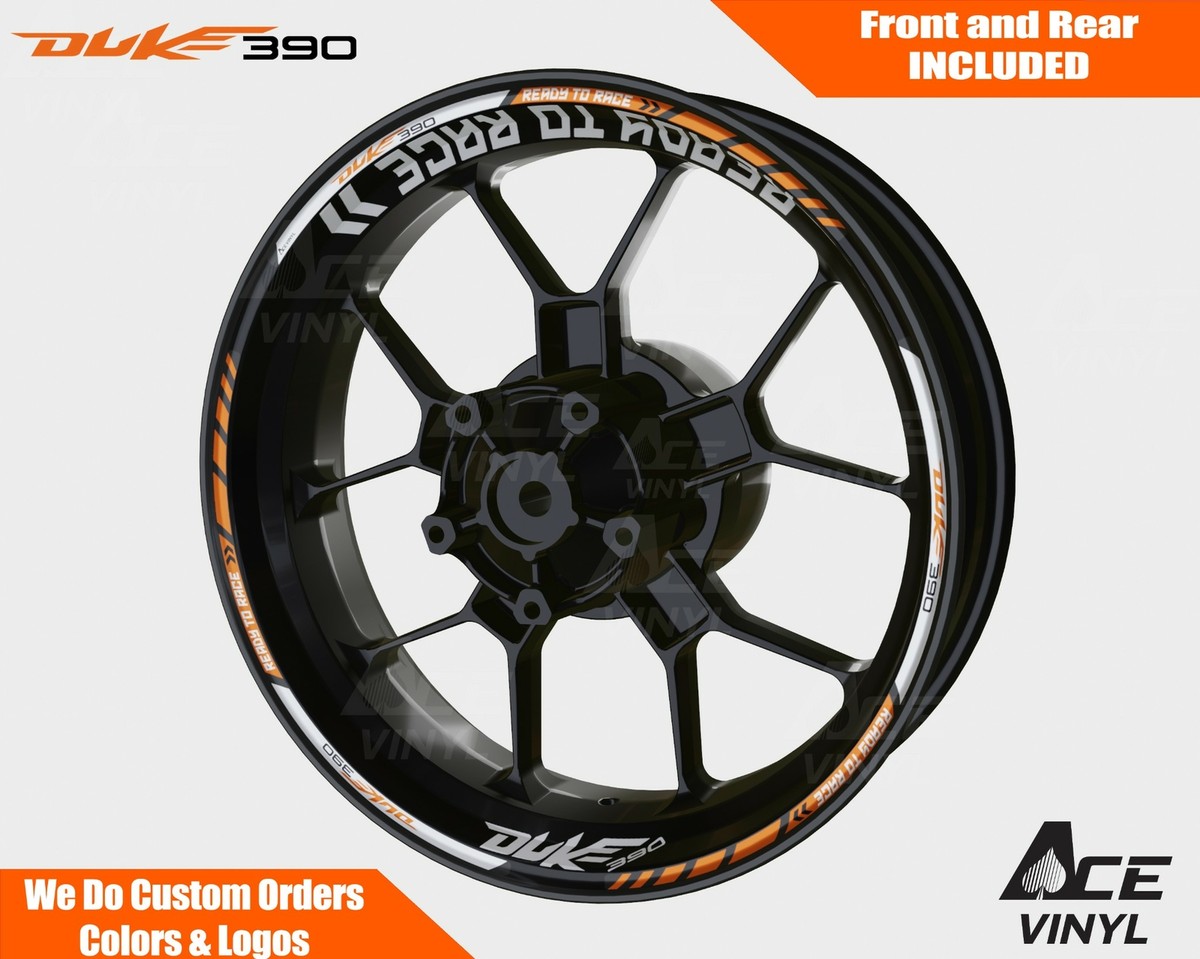 ±3 KTM Duke 390 Wheel Decals Rim Stickers 120 200 250 990 690 Tape