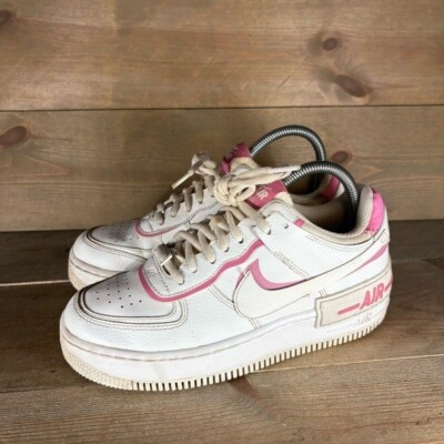 nike air force shadow womens size shoes white pink comfort