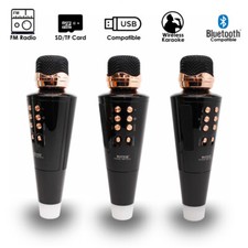 Karaoke Mic  Speaker Voice Changer  Vocal Removal  Disco LEDs - All Ages