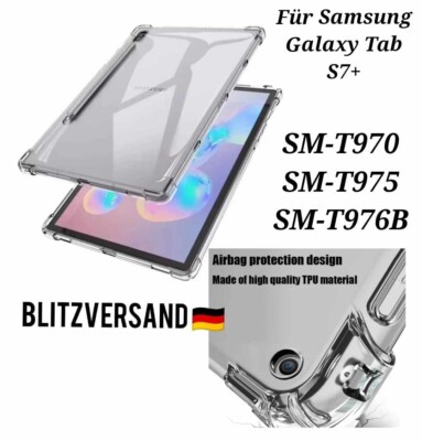 Für Samsung Galaxy Tab S7+ TPU Silikon Schutz Hülle Case SM-T970 SM-T975 SMT976B