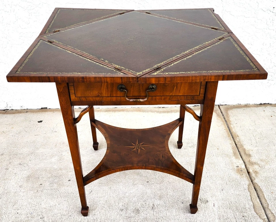 Mesa de jogo Pierre Deux flip top couro - Imagem 2 de 4