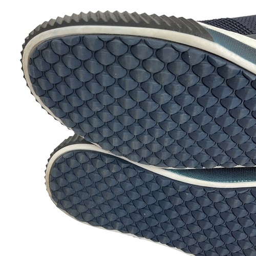Cns Shoes Mens Sz 9.5 Navy Blue Comfort Sneaker Leather Mesh Sao Paulo $125 - Picture 15 of 16
