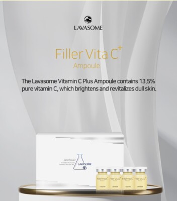 LAVASOME] Filler VITA-C+ Ampoule Pure Vita C 13.5% / 5g x 4ea EXP