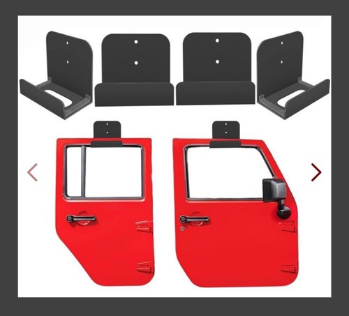 Door Hanger Wall-Mounted Storage Rack for Jeep (4 pcs ) 