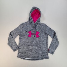 Under Armour Sweater Womens Small Gray Hoodie Cold Gear Casual Outdoors Ladies