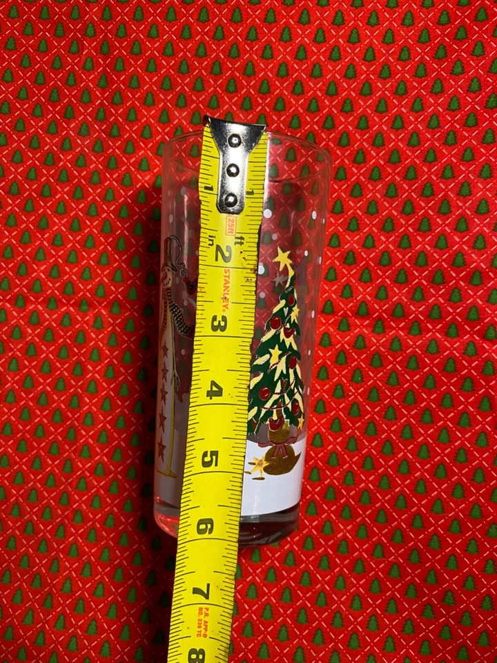 Juego de 4 vasos para beber International Midnight Christmas 16 OZ certificados de colección Foto 3 de 4