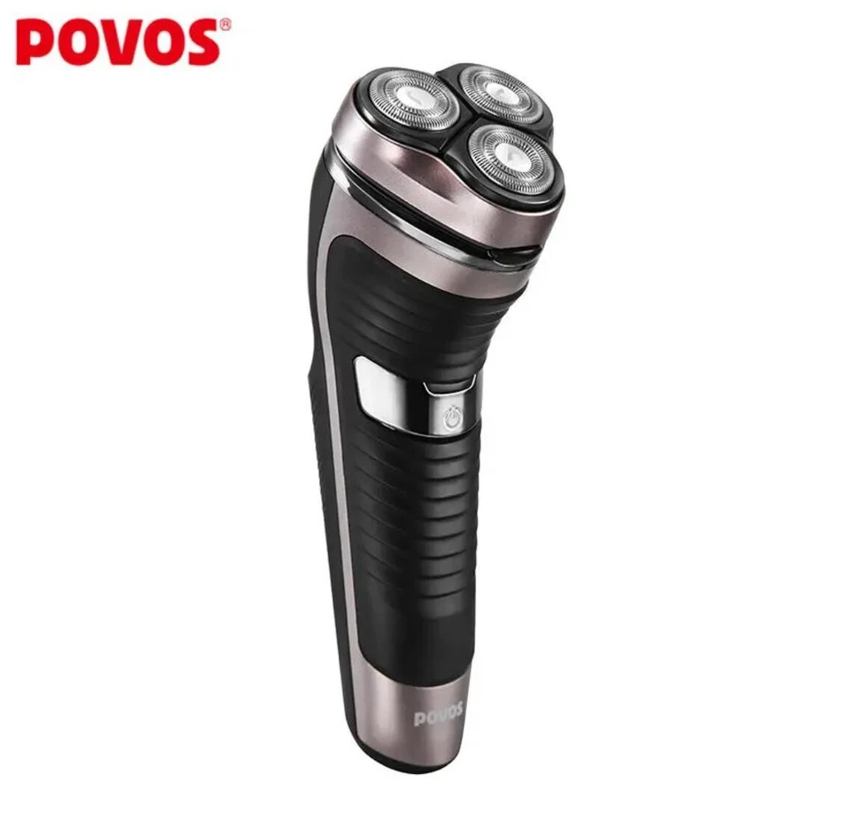 POVOS PQ8300 Impermeable 3D Flotante Triple Hojas Afeitadora Eléctrica para Hombres USB Ch Foto 3 de 4