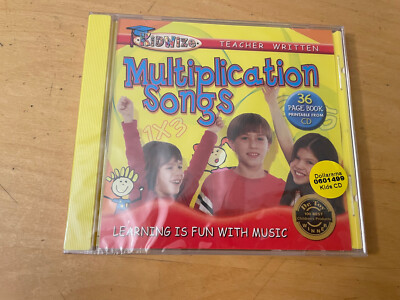 Kidwize Multiplication Songs CD New Sealed Child Learning