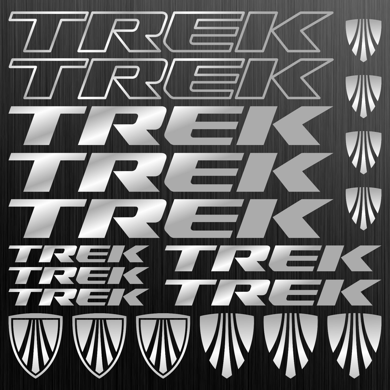 Trek Nbc Sticker TREK CHROME aufkleber sticker fahrrad bike mtb bmx road 20 Stücke ...