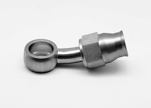Stainless 11.2mm 7/16 Eye Banjo AN -4 Hose Ends 20 Degree Brake Bike Motorcycle - Picture 2 of 7