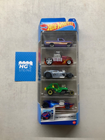 Hot Wheels Geschenkset Hw Exposed Engines HLY79 Neu Ovp 5 Fahrzeuge Mattel