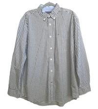 Tommy Hilfiger Mens Plaid Shirt size XL Blue White Long Sleeve Button Up