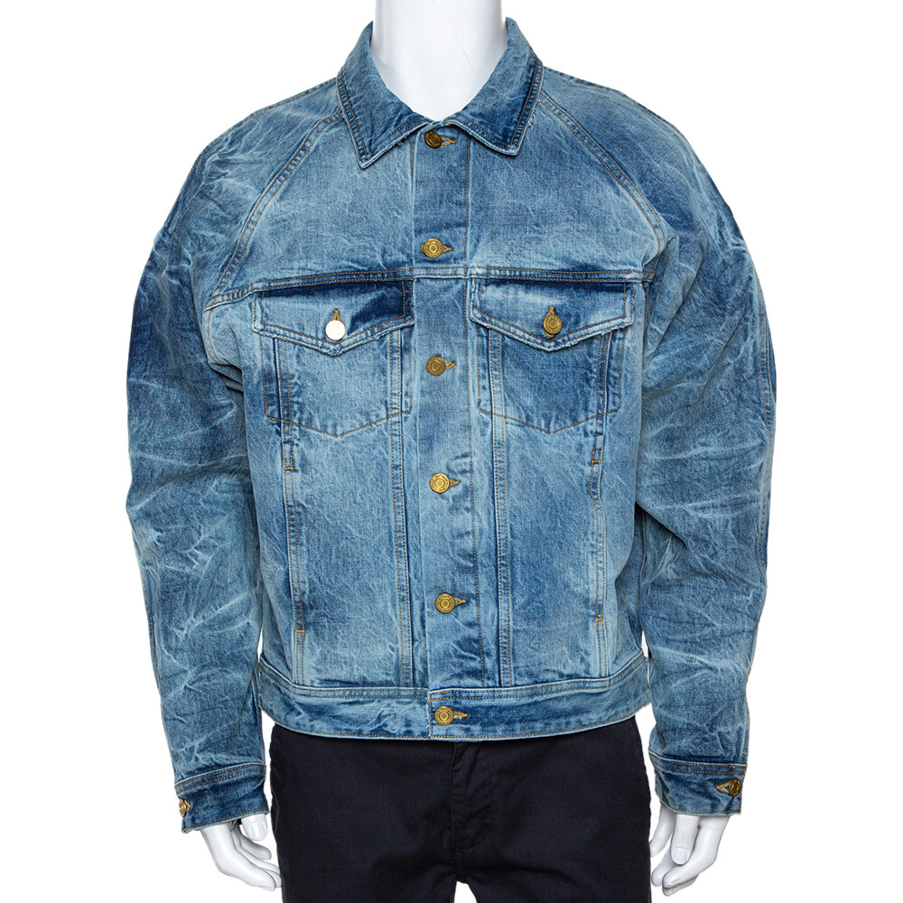 Fear Of God Fifth Collection Indigo Acid Wash Denim Trucker Fear Of God Fifth Collection Indigo Acid Wash Denim Trucker