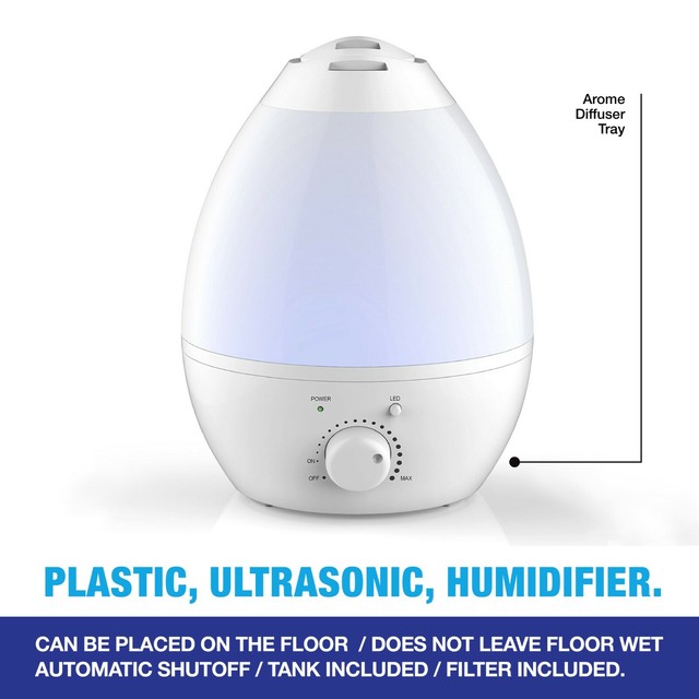 Bell + Howell XXL Ultrasonic Color Changing Humidifier & Aroma Diffuser