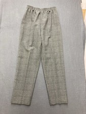 Alfred Dunner Pants Womens SIZE 10 Gray Tapered High Rise Elastic Pull-On USA