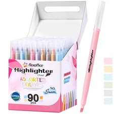 90 Count Bible Highlighters No Bleed Through, 6 Morandi Colors, Muted Pastel ...