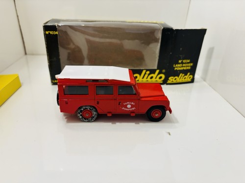 Solido No.1034 1/43 Scale Land Rover - Pompiers - Boxed - Picture 9 of 11