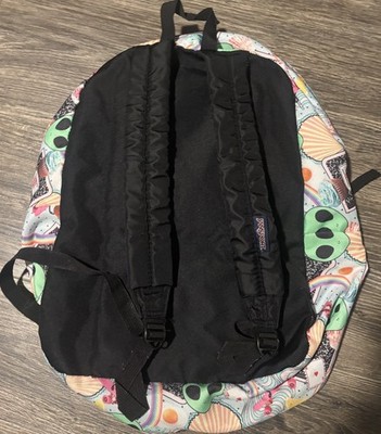 JanSport Large Multicolor Alien Graphic Print Zip Polyester Backpack Unisex Kids | eBay JanSport Large Multicolor Alien Graphic Print Zip Polyester Backpack Unisex Kids | eBay