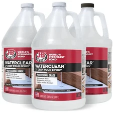 JB Weld Waterclear Pro Grade 2" Deep Pour Epoxy 384 Fl Oz 42384