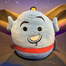 Disney Aladdin Genie 8" Plush by Squishmallows, Light Blue with Embroidered Face