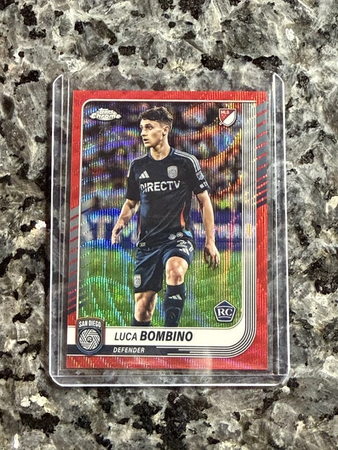 2025 Topps Chrome MLS Red Wave Refractor /5 Luca Bombino