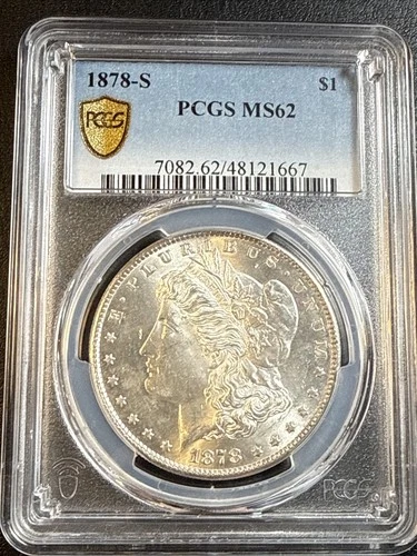 1878 S Morgan Silver Dollar PCGS MS 62