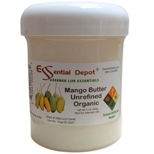 Essential Depot Mango Butter - 3 oz net wt - No Additives - No Scent - Organic -