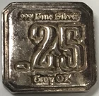 1/4oz .25oz .999 Fine Silver - Suns of Liberty Mint - Square Bar