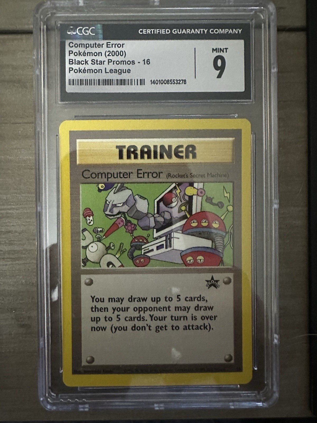 Computer Error Graded Card