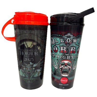 (Lot of 2) Universal Studios Freestyle Cups HHN  25 Rechargeable Horror Nights