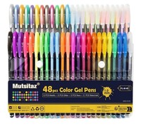 2X -48-Teiliges Gelstifte Set – Metallic, Pastell & Glitzer FüR Zeichnen & Malen