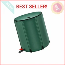 Goplus 53 Gallon Collapsible Rain Barrel, Portable Rain Barrels to Collect Rainw