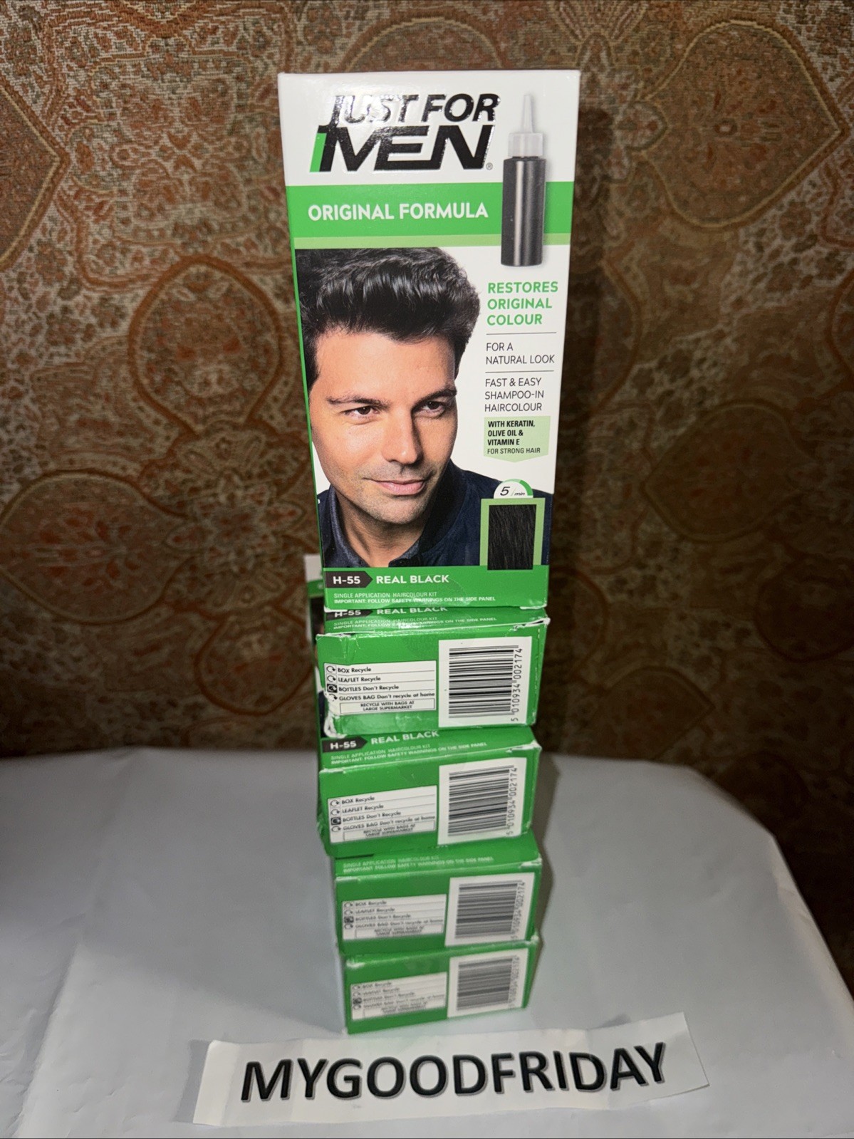 Just for men Original Formula Real Black Hair Dye H-55