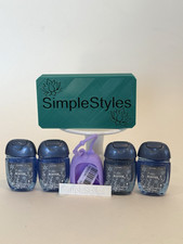 Bath  Body Works WINTER Pocket Bac Antibacterial Hand Gel Set x 4  Holder NEW