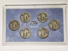 Lot Of 6 Standing Liberty Quarters 90% Silver 1925-1930 all Readable Dates.