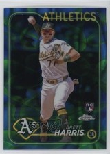 2024 Topps Chrome Update Blue & Green Lava Lamp Refractor /125 Brett Harris 0f59