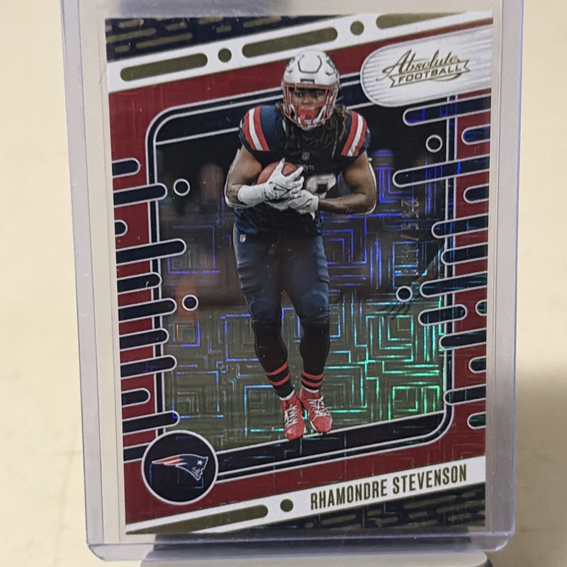 2024 Panini Absolute - Rhamondre Stevenson #73 Red Squares /499