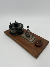 Vtg Wm J Murdock Co. Crystal Radio Bakelite Rare Parts Only Board Mounted UNTEST