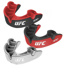 OPRO UFC Zahnschutz Silver Schwarz Rot Erwachsen Zahnschutz MMA Boxen Kickboxen
