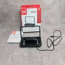 Image of One For All SV9015 Indoor TV Aerial Freeview HD DVB-T2 3 Mile Range Black