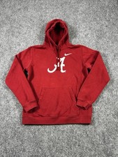 Alabama Crimson Tide Hoodie Sweatshirt Adult M Red Nike Logo Football Mens