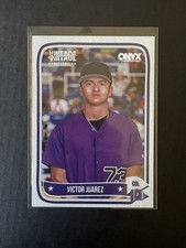 2024 Onyx Vintage Baseball - Victor Juarez - #OVVIJU Base Card