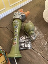 Jurassic World Live Tour Tyrannosaurus Rex Light Up Auto Bubble Blower NEW